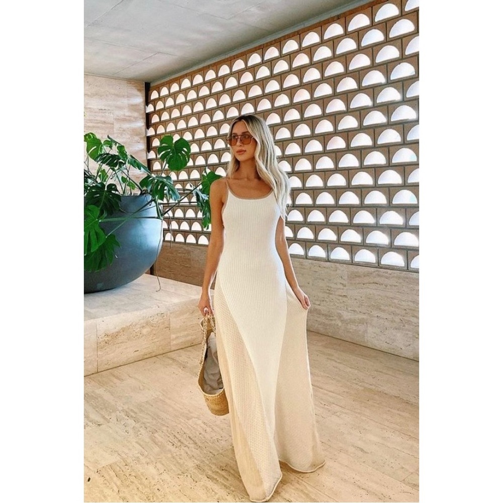 Verge Girl SOLD OUT NWT Vacay Mood Knit Maxi Dress